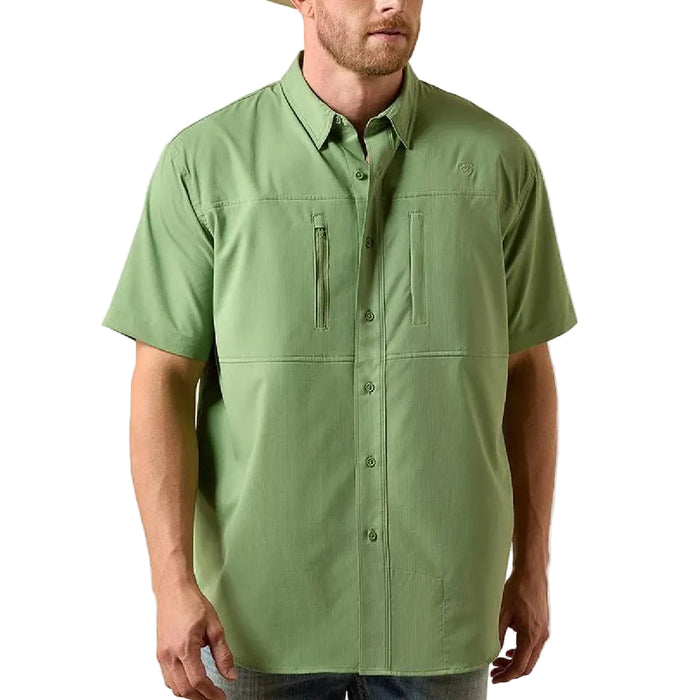 Ariat Men's VentTek Classic Fit Watercrest Green Button Down Shirt MEN - Clothing - Shirts - Short Sleeve Ariat Clothing