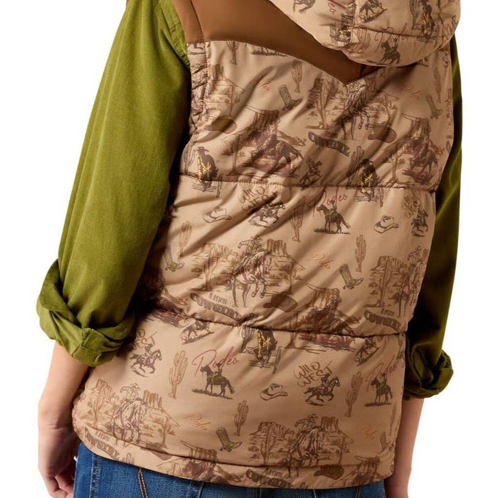 Ariat Women's Frontier Puffer Vest Retro Rodeo
