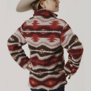 Roper Girl's Aztec Fleece Pullover KIDS - Girls - Clothing - Sweatshirts & Hoodies Roper Apparel & Footwear   