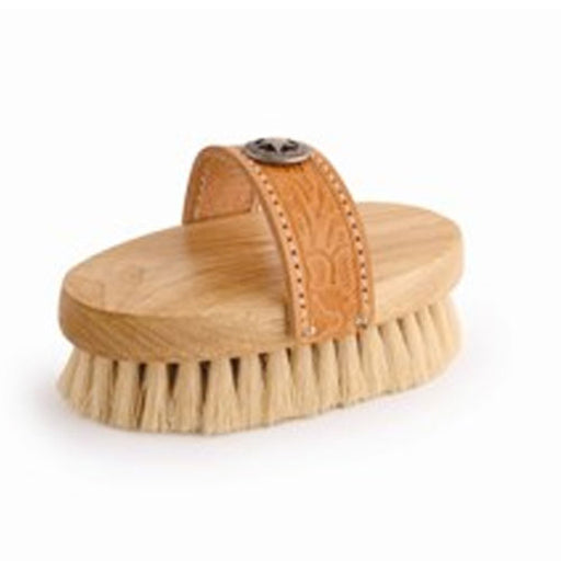 Legends White Tampico Small Western-Style Oval Body Grooming Brush - Cowgirl Equine - Grooming Desert Equestrian   