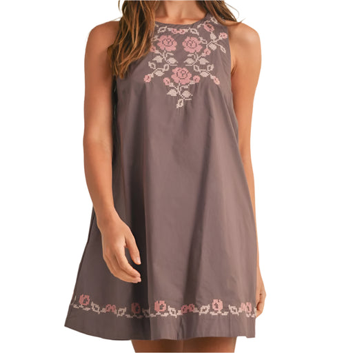 * Sleeveless Floral Embroidered Mini Dress - FINAL SALE WOMEN - Clothing - Dresses Mable