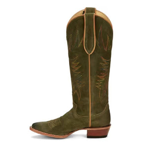 Justin Women's Clara Olive Suede Boot - FINAL SALE WOMEN - Footwear - Boots - Western Boots Justin Boot Co.   