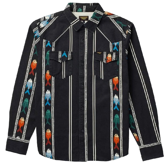 Seager Men's Amarillo Upstream Black Button Down Shirt MEN - Clothing - Shirts - Short Sleeve Seager Apparel