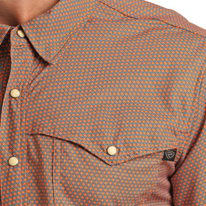 Rock & Roll Denim Men's Micro Horseshoe Print Shirt MEN - Clothing - Shirts - Short Sleeve Shirts Panhandle   