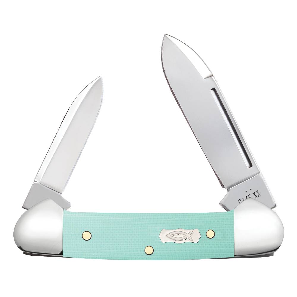 Case Smooth Baby Butterbean - Seafoam Green G-10 Knives - Knives W.R. Case