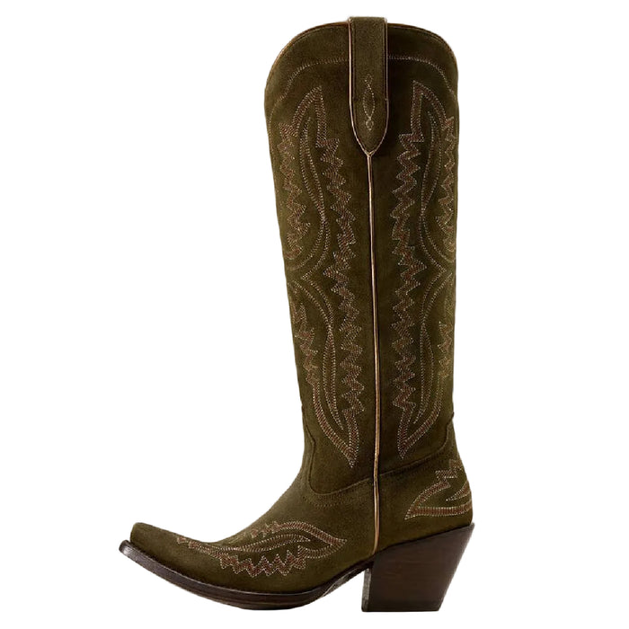 Ariat Women's Casanova X Toe Soft Olive Suede Western Boot