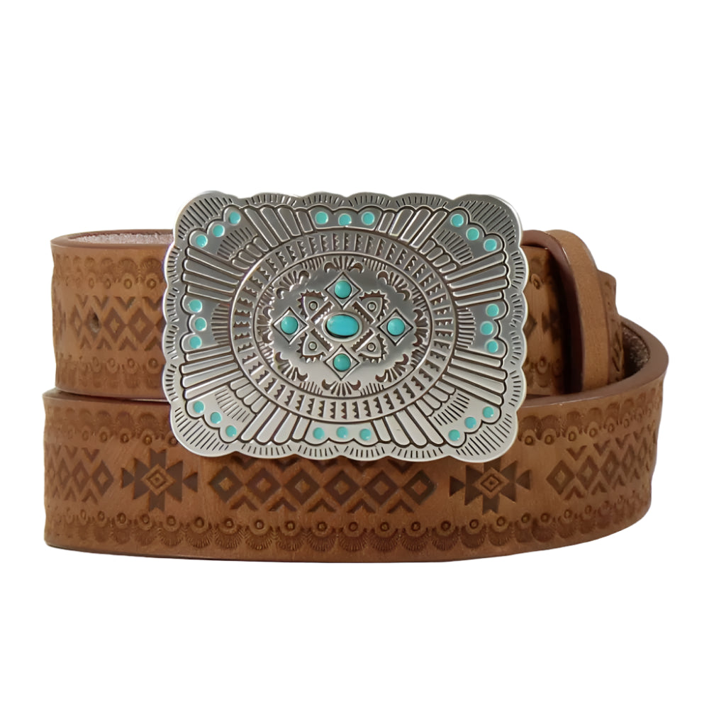 Angel Ranch Girl's Southwestern Embossed Belt KIDS - Accessories - Belts M&F Western Products