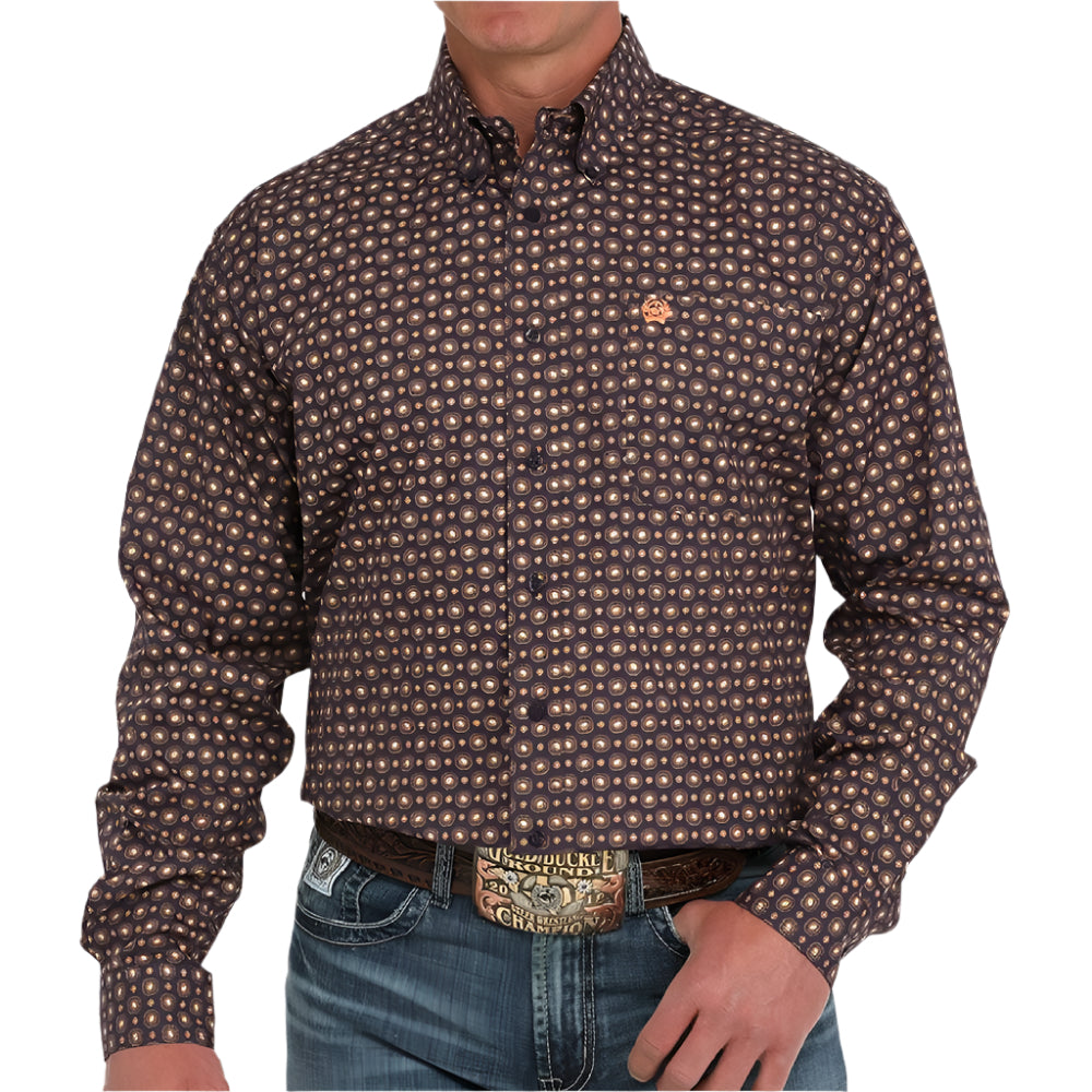 Cinch Men's Medallion Print Button Shirt MEN - Clothing - Shirts - Long Sleeve Cinch