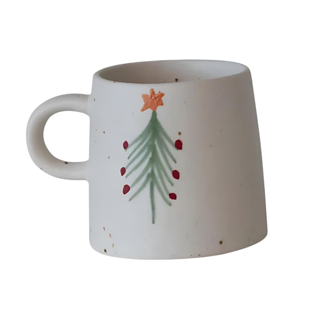 12oz Christmas Tree Stoneware Mug HOME & GIFTS - Home Decor - Seasonal Decor Creative Co-Op   