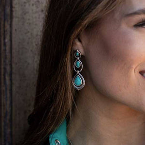 Montana Silversmiths Unmatched Beauty Turquoise Earrings WOMEN - Accessories - Jewelry - Earrings Montana Silversmiths   