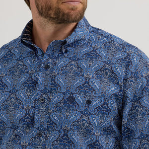 Wrangler Men's George Strait Paisley Print Shirt MEN - Clothing - Shirts - Long Sleeve Shirts Wrangler   