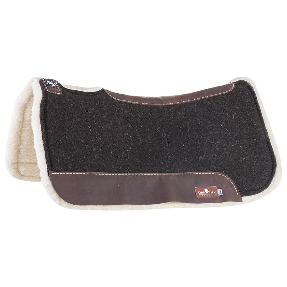 Classic Equine Zone Felt Top Saddle Pad with Fleece Bottom Tack - Saddle Pads Classic Equine   
