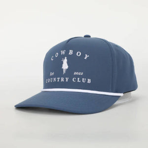 Horse Roped Hat - Navy HATS - BASEBALL CAPS Cowboy Country Club   