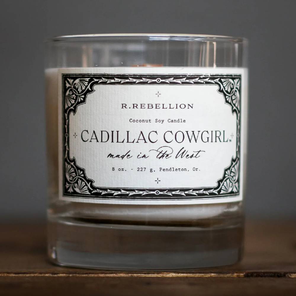 Cadillac Cowgirl Candle - 8oz HOME & GIFTS - Home Decor - Candles + Diffusers R Rebellion