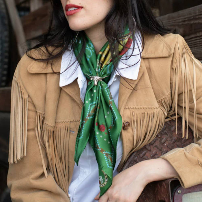 Fringe Scarves "Hold Your Horses" Short Wild Rag ACCESSORIES - Additional Accessories - Wild Rags & Scarves Fringe Scarves   