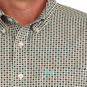 Cinch Men's Arenaflex Geo Print Button Down Shirt MEN - Clothing - Shirts - Short Sleeve Cinch