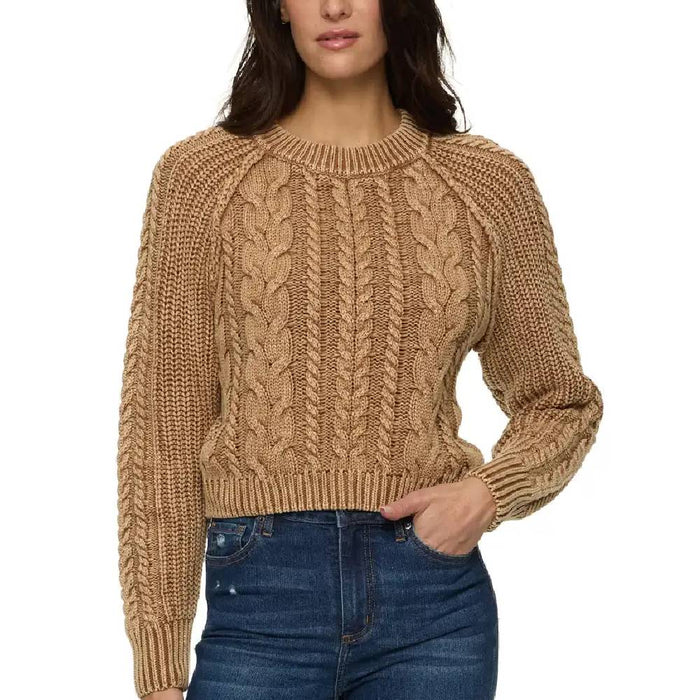 Flag and Anthem Women's Vienna Washed Cable Knit Sweater