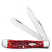 Case Trapper - Dark Red Bone CS - Peach Seed Jig Knives W.R. Case   