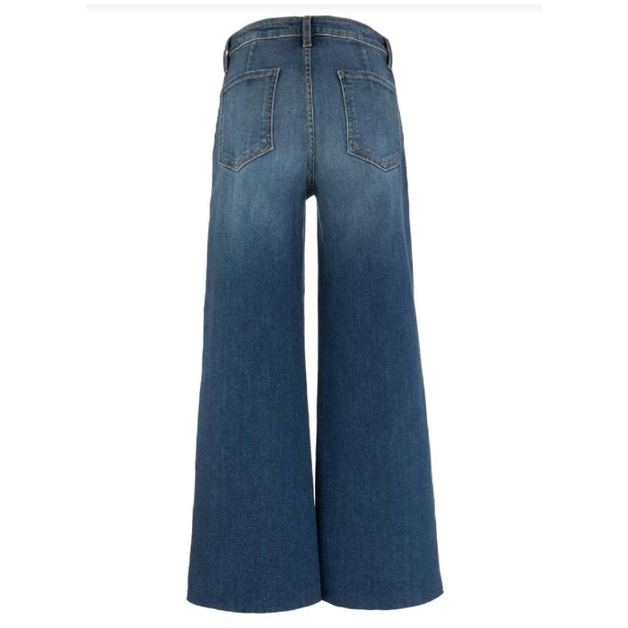 Kut Meg High Rise Patch Pocket Wide Leg Jean