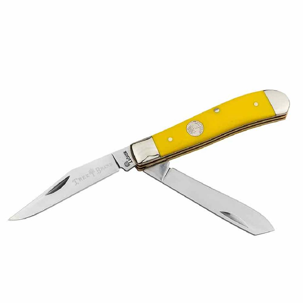 Boker Traditional Series 2.0 Mini Trapper Yellow Delrin Knives Boker   