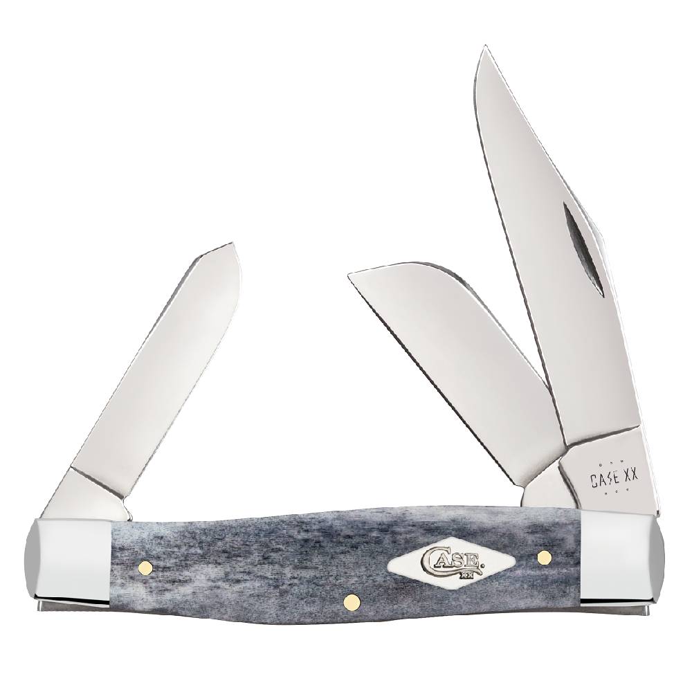 Case Large Stockman - Gray Smooth Bone Knives - Knives W.R. Case   