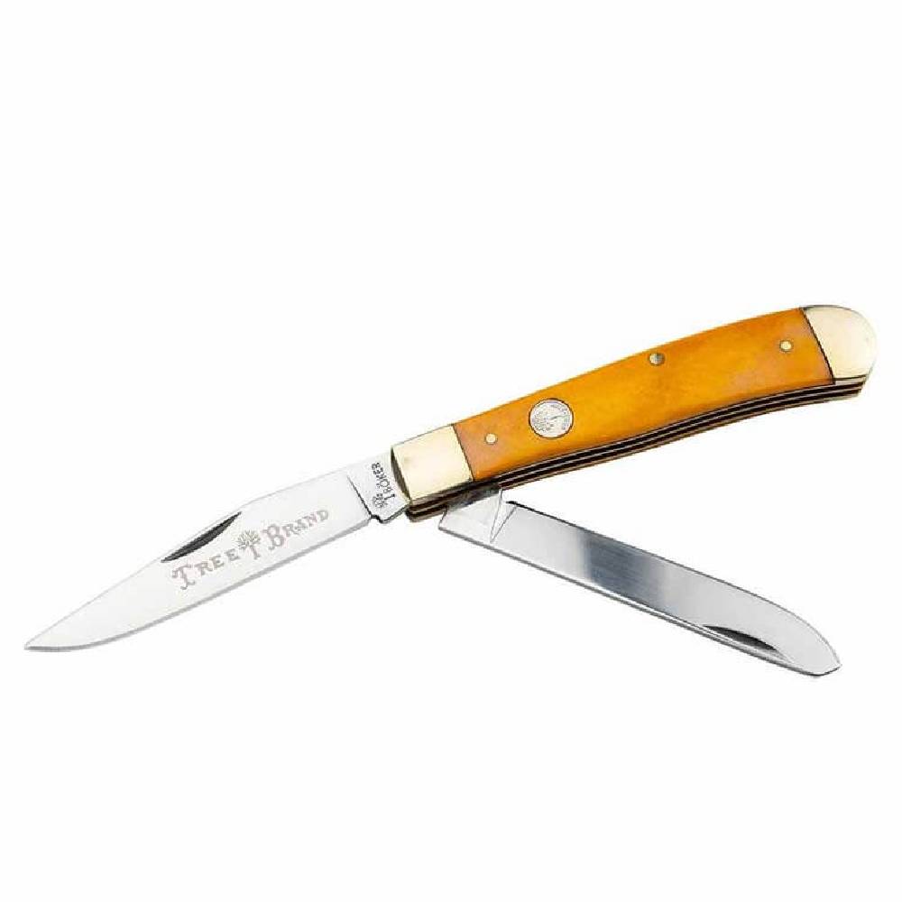 Boker Traditional Series 2.0 Mini Trapper Smooth Yellow Knives - Knives Boker   