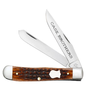 Case Trapper - Case Brothers Brown Bone Knives - Knives W.R. Case   