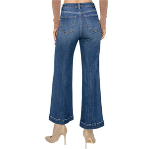 Risen High Rise Wide Leg Ankle Jeans WOMEN - Clothing - Jeans Risen Jeans