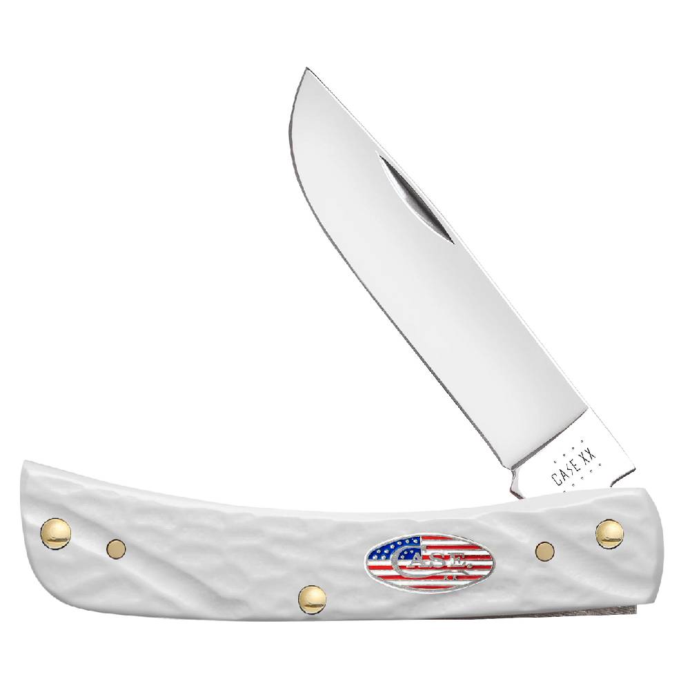 Case Rough White Synthetic Sod Buster Jr Knives - Knives W.R. Case   