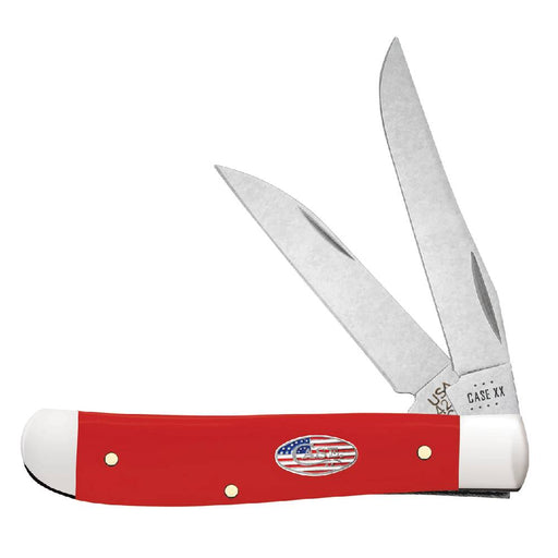 Case Mini Trapper - American Workman CS - Smooth Red Synthetic Knives W.R. Case