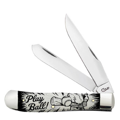 Case Natural Bone Baseball Trapper Knives W.R. Case