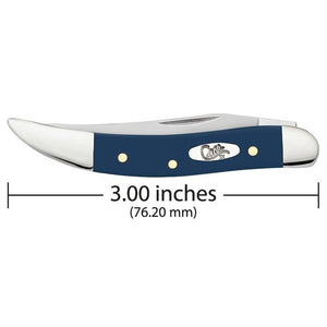 Case Smooth Navy Blue Synthetic Small Texas Toothpick Knives WR CASE   