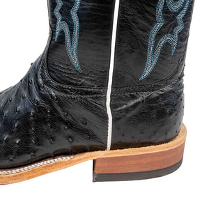 Anderson Bean Black Full Quill Ostrich Boot MEN - Footwear - Exotic Western Boots Anderson Bean Boot Co.   