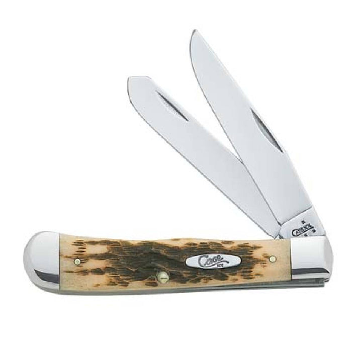 Case Amber Jig Bone Trapper CS Knives W.R. Case   