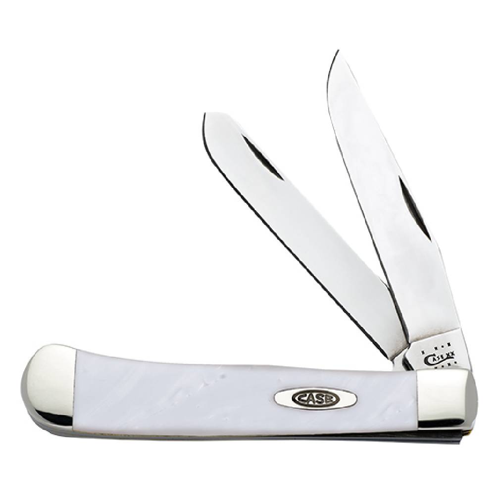 Case White Pearl Corelon Trapper Knives - Knives W.R. Case   