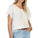 Dylan Talia White Top WOMEN - Clothing - Tops - Short Sleeved Dylan