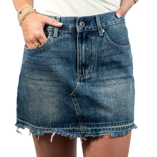 Flag & Anthem Women's Dana Denim Mink Skirt WOMEN - Clothing - Skirts Flag And Anthem