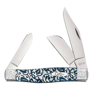 Case Large Stockman - Mediterranean Blue Bone Ivy Knives W.R. Case   