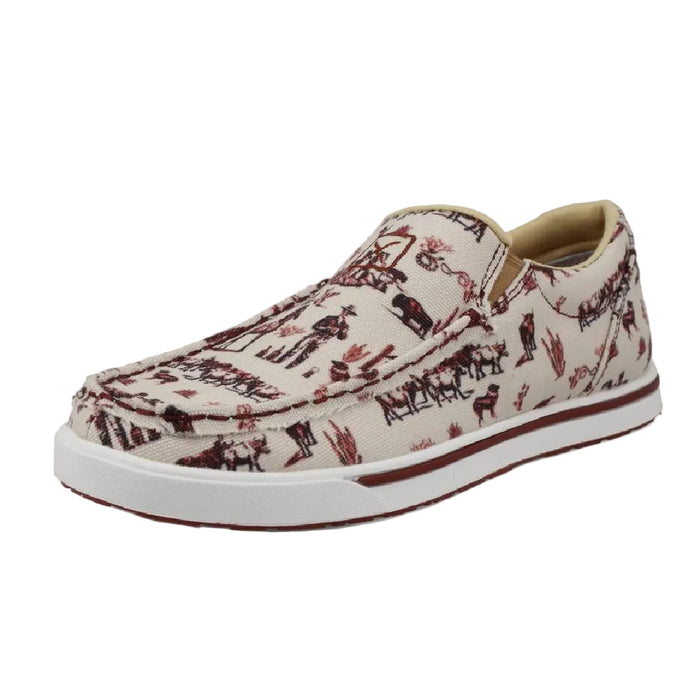 Twisted X Women's Slip On Vintage Cowboy Scene Kicks