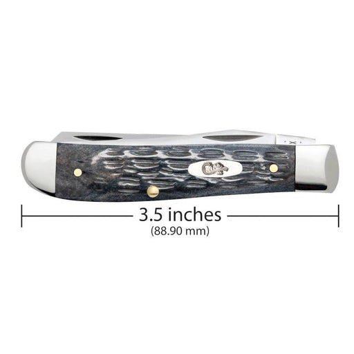 Case Mini Trapper - Pocket Worn Gray Bone Crandall Jig Knives W.R. Case   