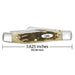 Case Peach Seed Jig Amber Bone Medium Stockman CS Knives W.R. Case   