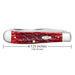 Case Trapper - Dark Red Bone CS - Peach Seed Jig Knives W.R. Case   