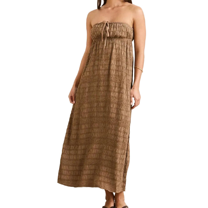 Sandy Cove Brown Maxi Dress