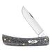 Case Sod Buster Jr - Pocket Worn Gray Bone Crandall Jig Knives W.R. Case   