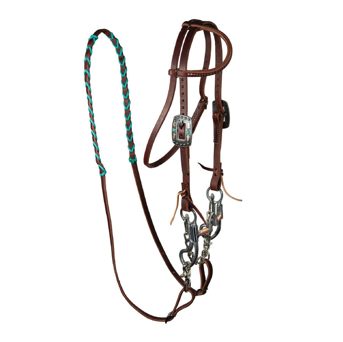 Professional's Choice Pony Bridle Set Tack - Headstalls Teskey's Turquoise