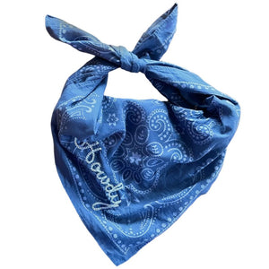 Embroidered "Howdy" Bandana Wild Rag ACCESSORIES - Additional Accessories - Wild Rags & Scarves Little Lamb Designs   