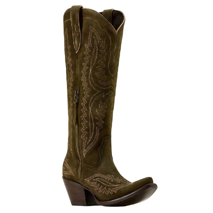 Ariat Women's Casanova X Toe Soft Olive Suede Western Boot