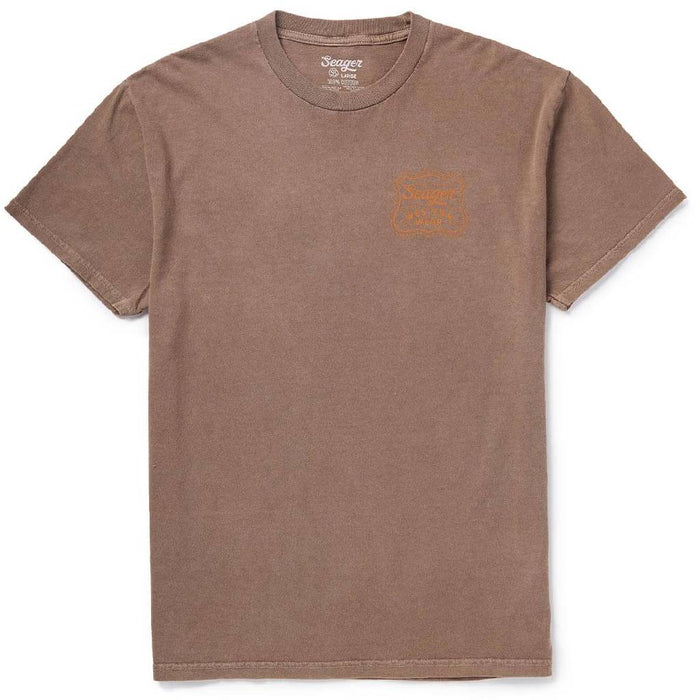 Seager Men's Premium Badge Brown Tee MEN - Clothing - T-Shirts & Tanks Seager Apparel
