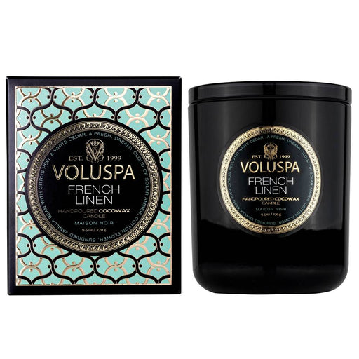 Voluspa French Linen Classic Candle HOME & GIFTS - Home Decor - Candles + Diffusers Voluspa   