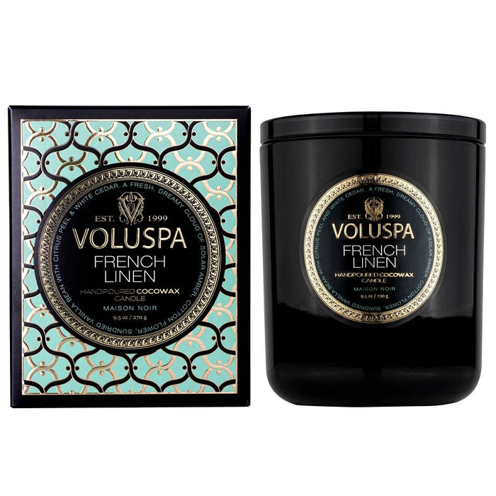 Voluspa French Linen Classic Candle HOME & GIFTS - Home Decor - Candles + Diffusers Voluspa   